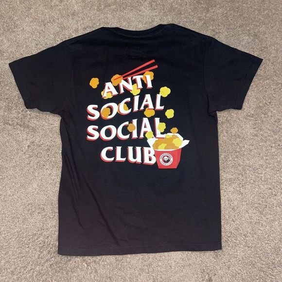 Anti Social Social Club x Panda Express Black Tee Shirt Size Medium - Picture 1 of 5